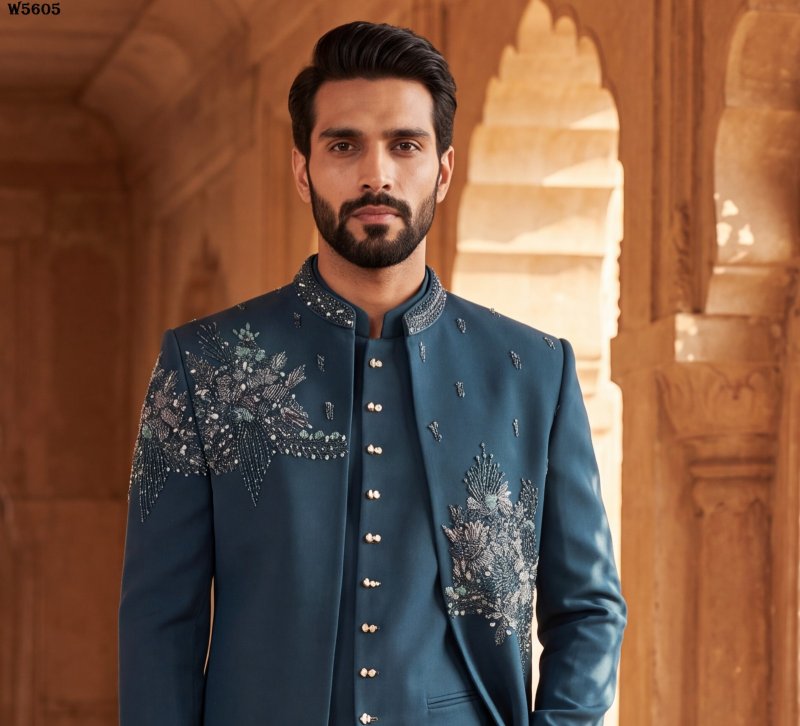 Outluk Wedding Vol 56 Lachaka Hand Work Designer Jodhpuri Suit